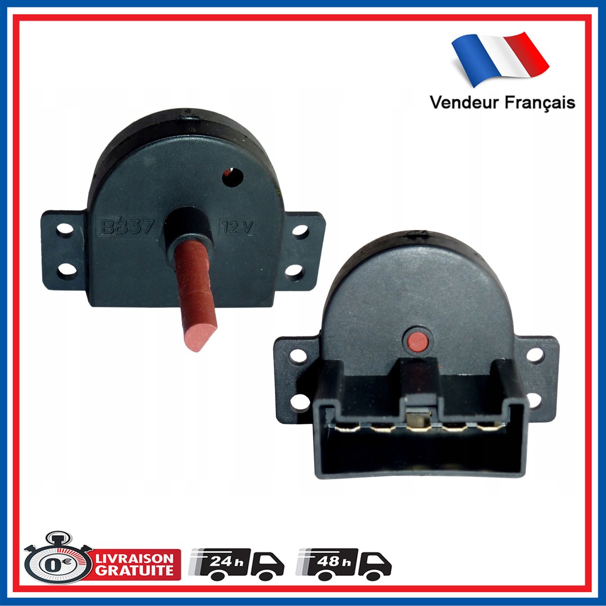 Interrupteur Ventilateur Chauffage Voiture 77367027 - Compatible Peugeot, Citroën, Fiat Ducato