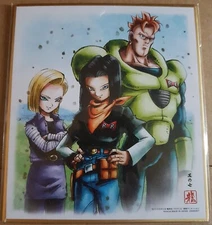Dragon Ball Super DBZ Shikishi Art 6 Card #Androids BANDAI 2018 MADE IN JAPAN