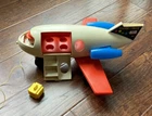 Fisher Price Vintage 1970 Genuine Fun Jet Toy Airplane 183 USA Made Missing Tail