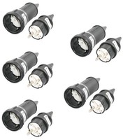 91483 5 StüCk Schuko Stecker Und Kupplung 16A 250V Schutzkontakt IP44