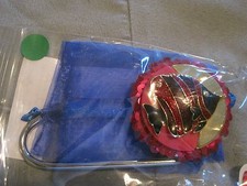 JC Table Counter Bar Top Bag Purse Hook Hanger " strippy " COA
