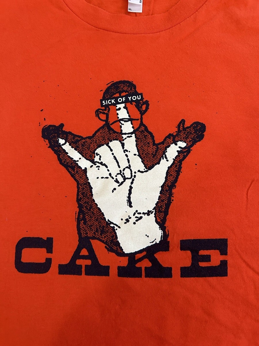 CAKE Sick of You Official Merch Concert tour shirt Size XL 90s Alt