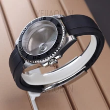 40mm Yacht Master Mod 2824 Watch Case Strap Cyclops sapphire glass Ceramic Bezel