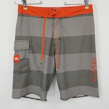 RVCA Performance Stretch Striped Men's Swim Shorts Size 29