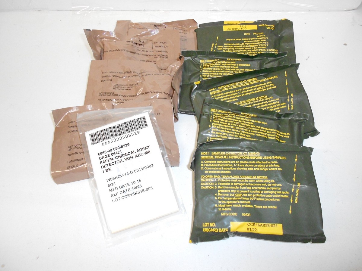 USGI ACU Chemical Detector Kit M256A2 Complete NEW Free Shipping