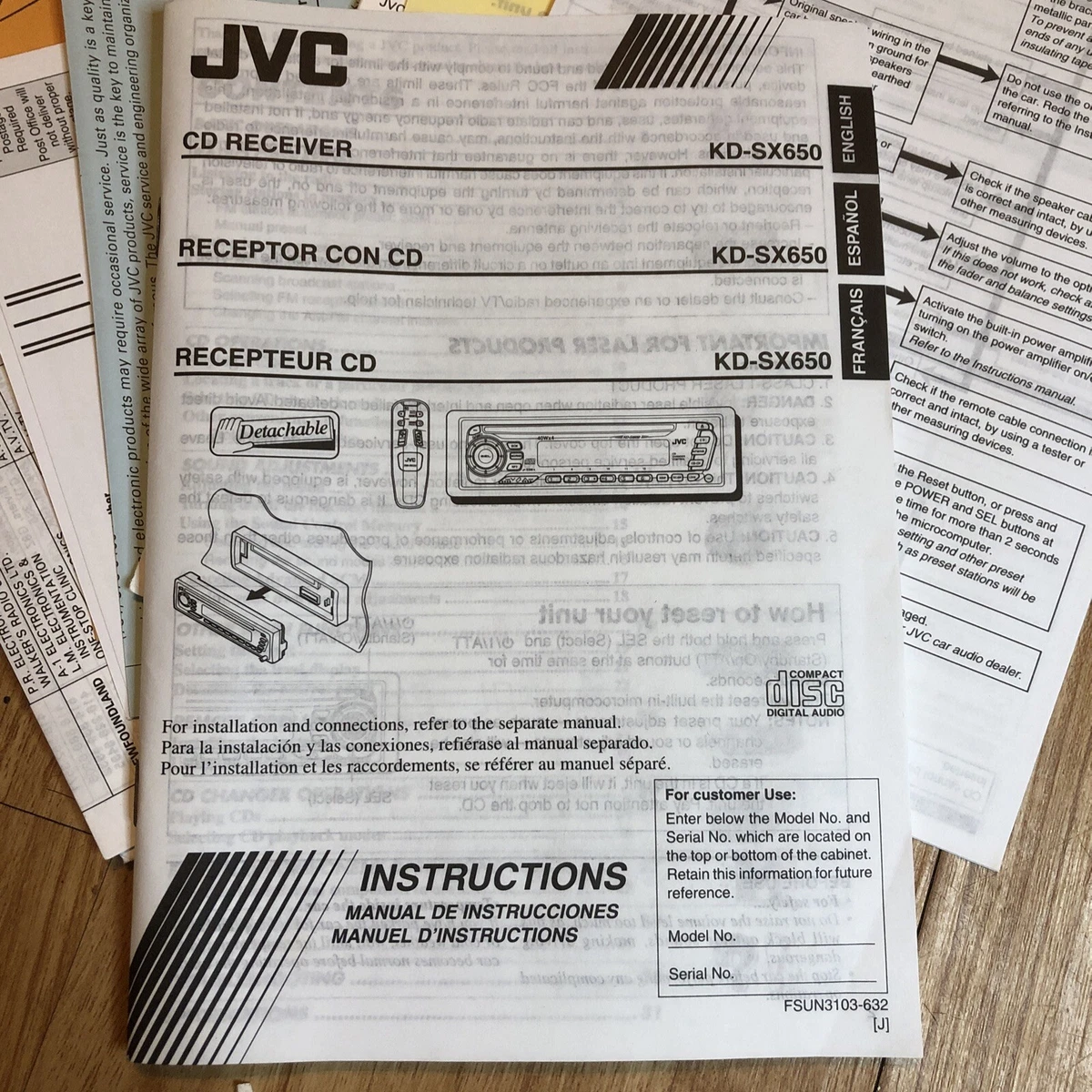Jvc Car Stereo Manuals
