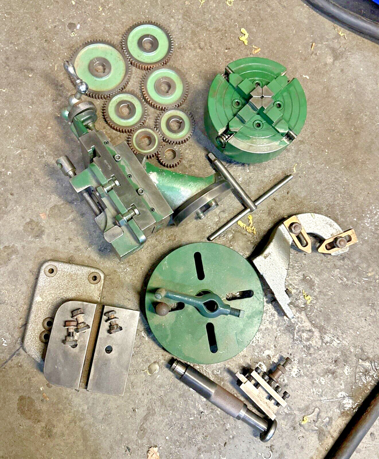 Myford Metal Lathe Tooling Lot Chuck Milling Attachment Face
