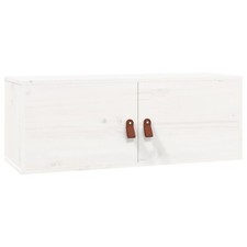Wall Cabinet Hanging Storage Cabinet Wall Cupboard Solid Wood Pine vidaXL