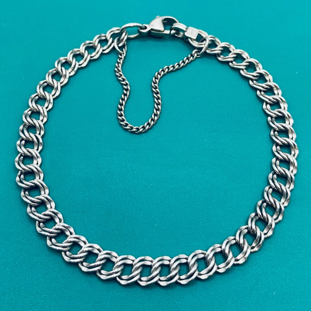 James avery double curb on sale charm bracelet