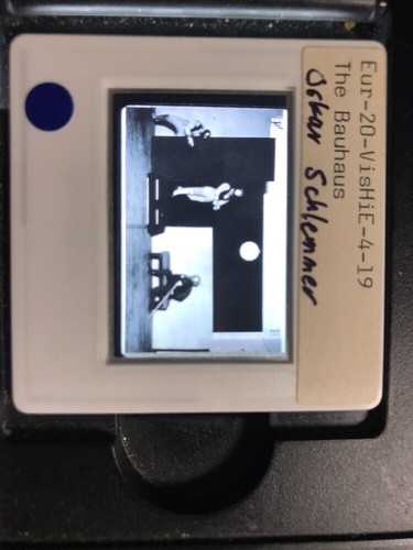 Oskar Schlemmer “Scene For Three” German Bauhaus Art 35mm Slide - Bild 3 von 4