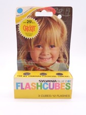 NOS Sylvania Blue Dot Flashcubes 3 Cubes/12 Flashes