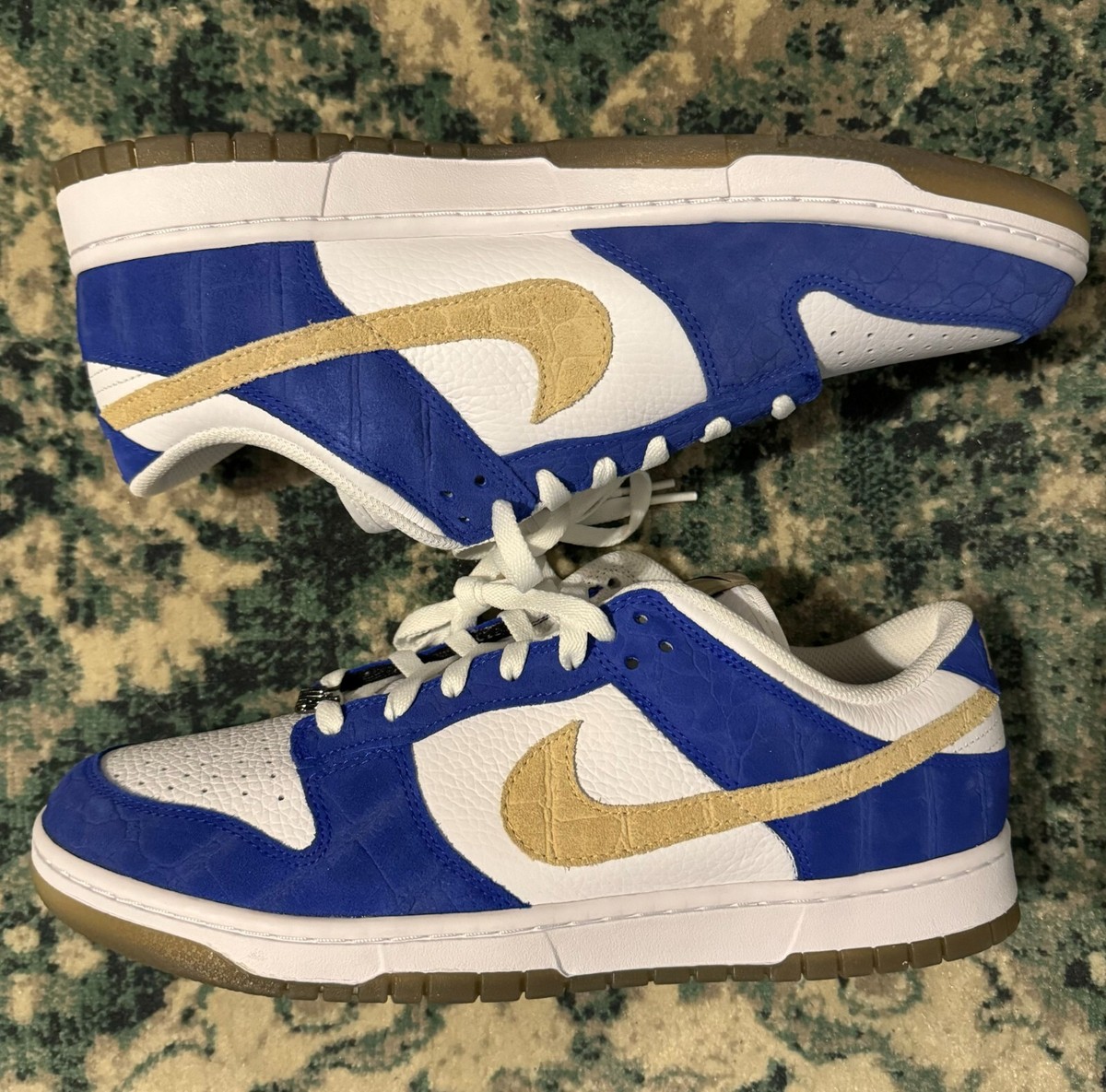 Nike By You Dunk Low Blue FJ2253-901 Men\'s Size 11.5 Buy Nike Dunk Low Unlocked By You Custom Shoes  main image 3