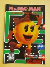 MS. Pac-Man Super Nintendo SNES Instruction Manual Booklet Only