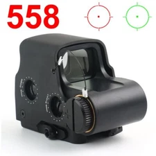 Red Green Dot Reflex Sight Scope 558 Tactical Holographic Hunting For 20mm Rail