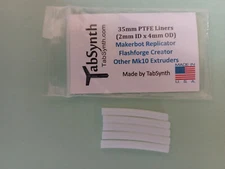 Dremel 3D40 Idea Builder 3D Printer Teflon PTFE Liner Tube For Nozzle (5 liners)