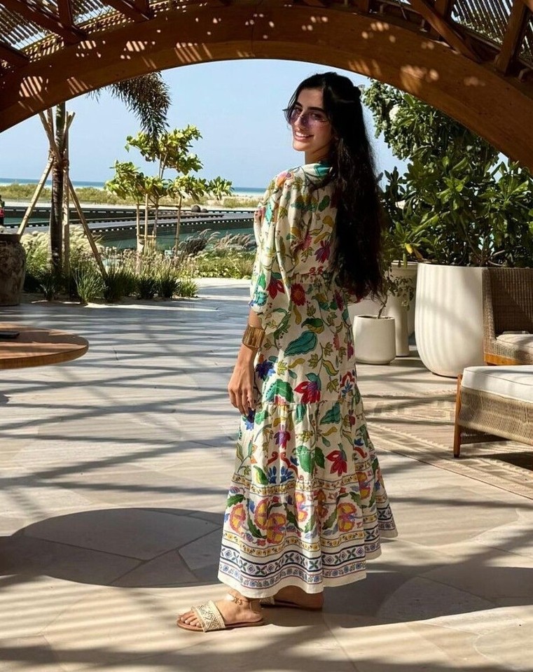 Zara Printed Linen Blend Dress With Knot Floral Multi XS S Small 3313/ ...