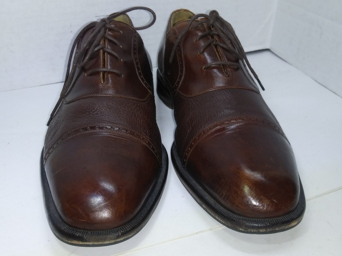 Mezlan Nicola Black Cap Toe Dress shoes Made in Spain Mens 
