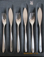 Wmf Fischbesteck Avance Cromargan Edelstahl Mattiert 6-TEILIG