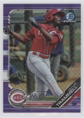 2019 Bowman Chrome Prospects Purple Refractor /250 Taylor Trammell #BCP-24 08kw