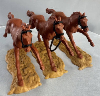 3  Vintage Timpo Toys Pferde''0'' ''8'' ''2''  England/ Great Britain Sammlerstücke*43