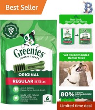 Effective 6 oz Natural Dental Chews for Medium Dogs - Plaque Tartar Defense