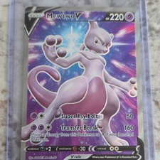Mewtwo V SWSH229 Full Art Holo Promo Pokémon TCG Sword & Shield Promo Card
