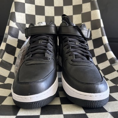 Nike Stussy Air Force 1 Mid Black / Black 12