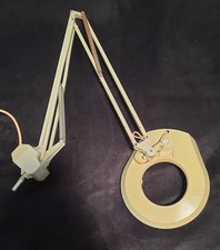 Ancienne lampe indus ronde Atelier ARCHITECTE INDUSTRIEL METAL Testé OK