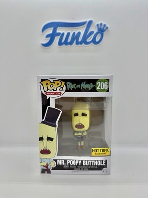 Funko Pop Rick and Morty Mr Poppy Butthole 206 Hot Topic  