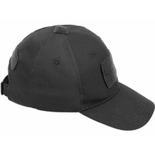 Cappello Baseball Tattico Militare Defcon5 Delta Nero Cotone Rip-Stop con Patch