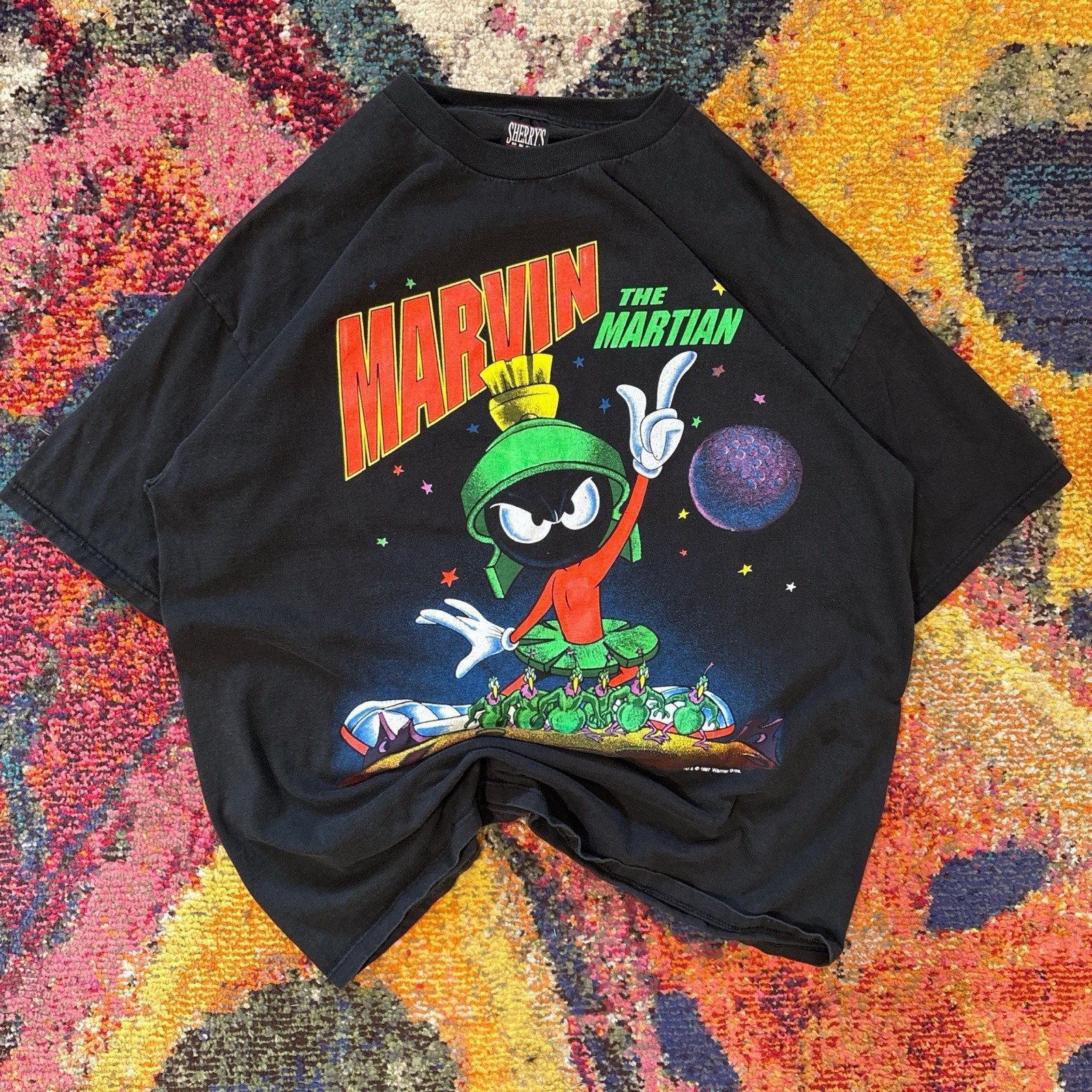 Vintage 1997 Warner Bros Marvin The Martian XL Graphic Tee