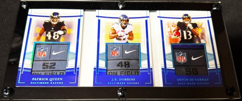 2020 National Treasures Duvernay Dobbins Queen 1/1 RC Triple Booklet Brand Logo