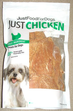 JUST FOODS FOR DOGS JUST CHICKEN 18 OZ SINGLE INGREDIENT TREATS FOR DOGS