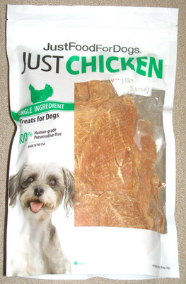 JUST FOODS FOR DOGS JUST CHICKEN 18 OZ SINGLE INGREDIENT TREATS FOR DOGS