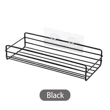Bathroom Storage Rack Kitchen Organizer Shelf Black Shelves Corner Frame Iron Sh