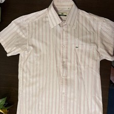 Vintage Lacoste Men's Striped Button Down Shirt sz 40 M/L