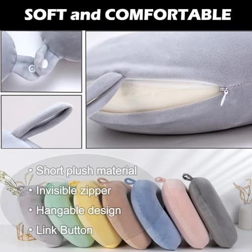 Travel Neck Pillow Cover, Neck Pillow Case Cover, Pure,Soft and Smooh,Neck  - Image 4 of 4