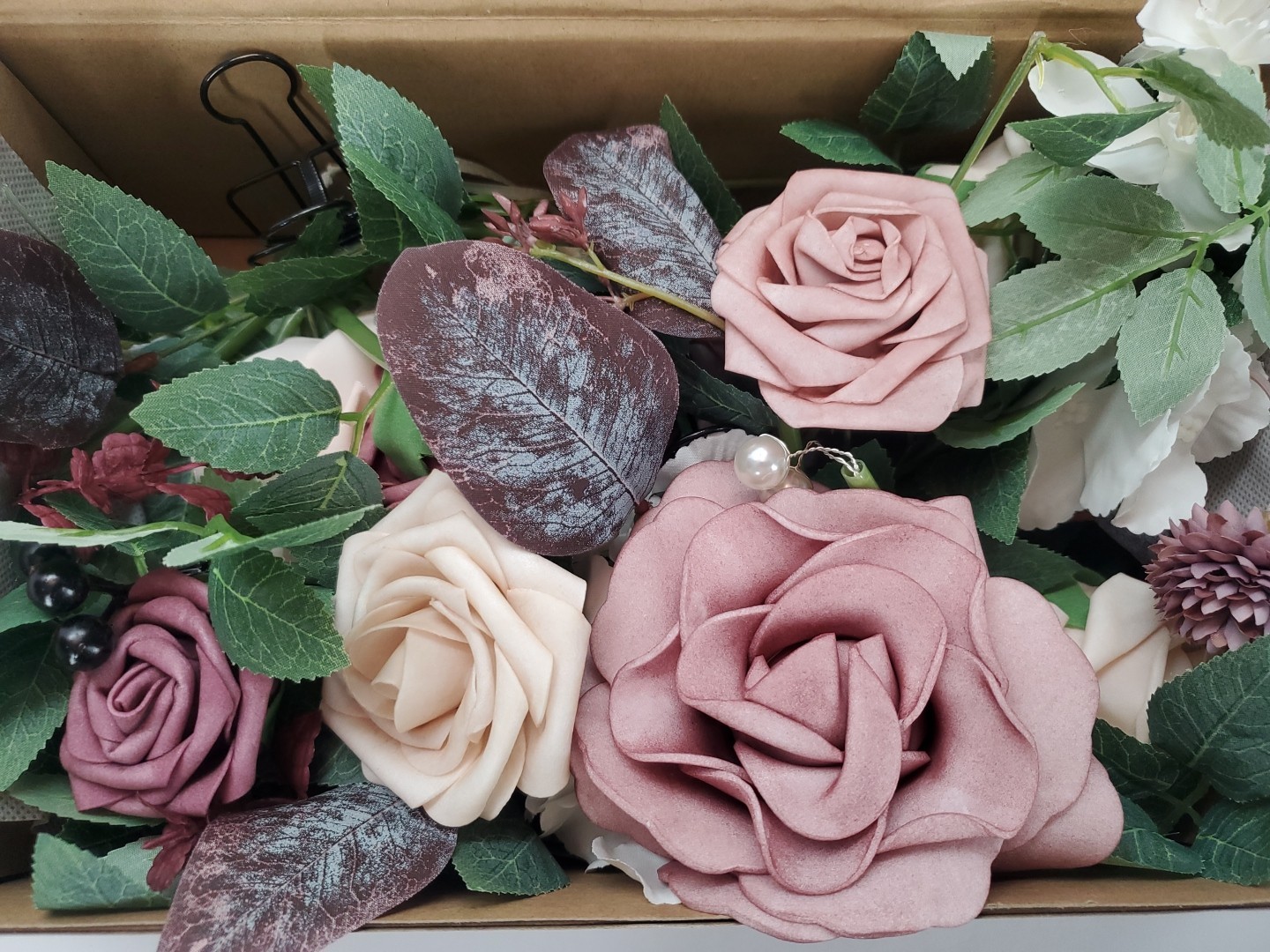 Ling's Moment 2pcs Wedding Flowers Garland Artificial Floral Swag Arch Decora...