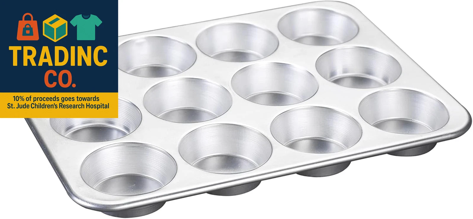 Natural Aluminum Commercial Muffin Pan, 12 Cup
Opens in a new window or tab