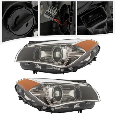For 2013-2015 BMW X1 E84 Xenon Headlight LED DRL Headlamps Left+Right