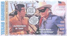 Computer Designed 190th Texas Rangers Established (Lone Ranger) Event Cover
