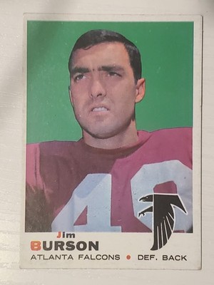 1969 Topps #159 Jim Burson RC!!! ~Atlanta Falcons ROOKIE !!!