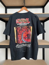 Vintage 1996 Yu-Gi-Oh Trading Card Game Anime Black T-shirt Sz XL
