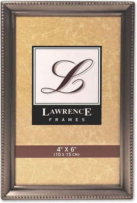 11546 Antique Pewter 4X6 Picture Frame - Bead Border Design
