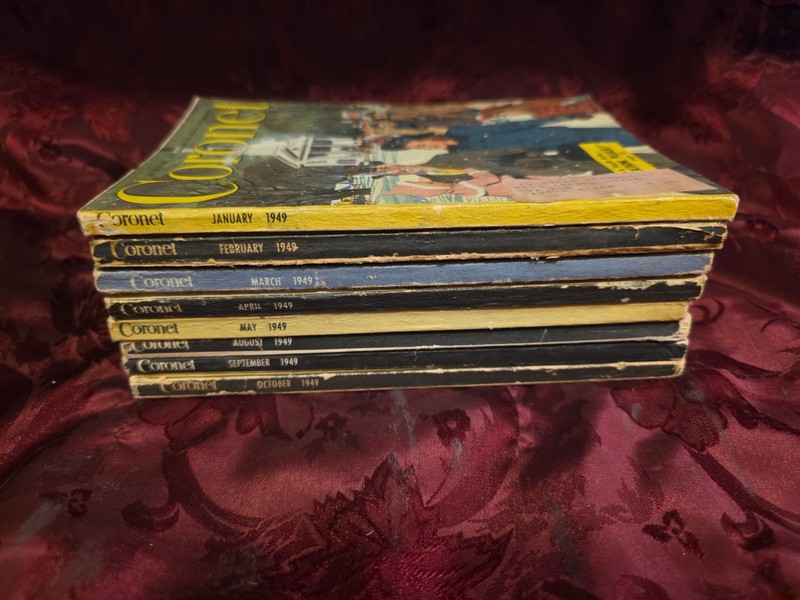 Coronet magazine Reading Copy Lot issues 1949