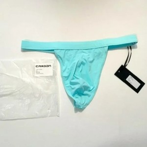 Carbon - Size "Medium" Luxe T-Back Thong - Ice/Mint Green (CA002TH-ICE-M)