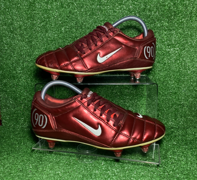 OG 2004 8 US Nike Air Zoom Total 90 III SG FG Burgundy Leather