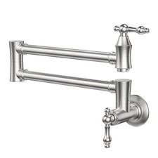 Pot Filler Faucet Traditional Brushed Nickel Pot Filler Wall Mount Commercial St