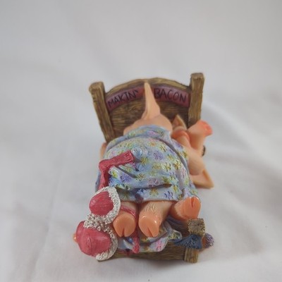 The Leonardo Collection Schweine Galore Making Speck Vintage Ornament Figur L12cm