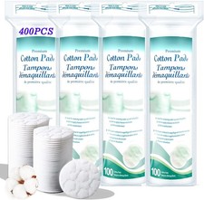 Premium Cotton Rounds for Face, 300 Count Makeup Remover Pads,100 Pure  Natura